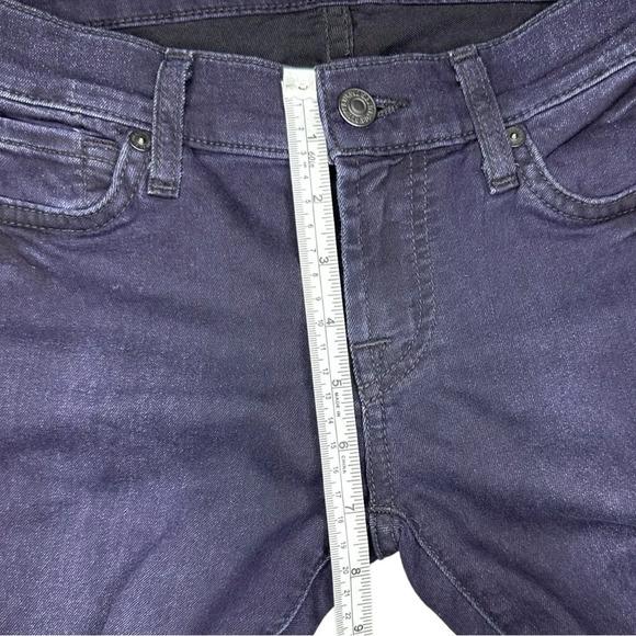 7 For All Mankind Women’s The Skinny Low-rise Jean Size 25 - Picture 9 of 11
